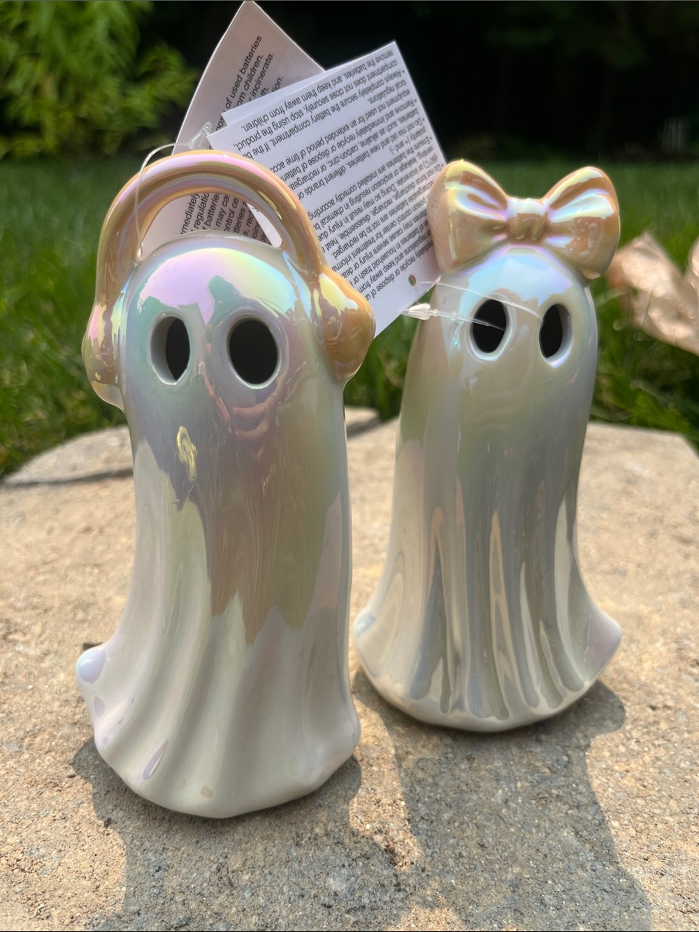 Iridescent Pearl Ghost Salt and Pepper Shaker Set - Home Accents